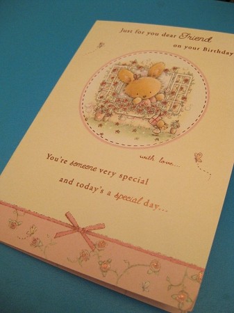 Birthday Card from D. Birthday Card from D.