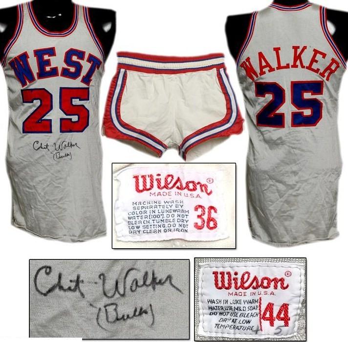 1971 Chet Walker NBA Silver Anniversary Signed Game-Worn Jersey