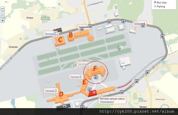 Sheremetyevo Map