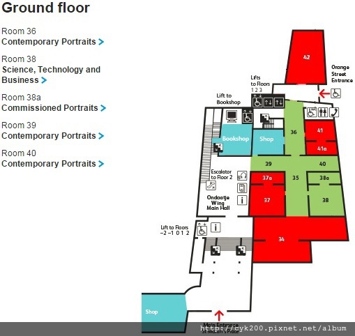 National Portrait Gallery - Floor Plan 1