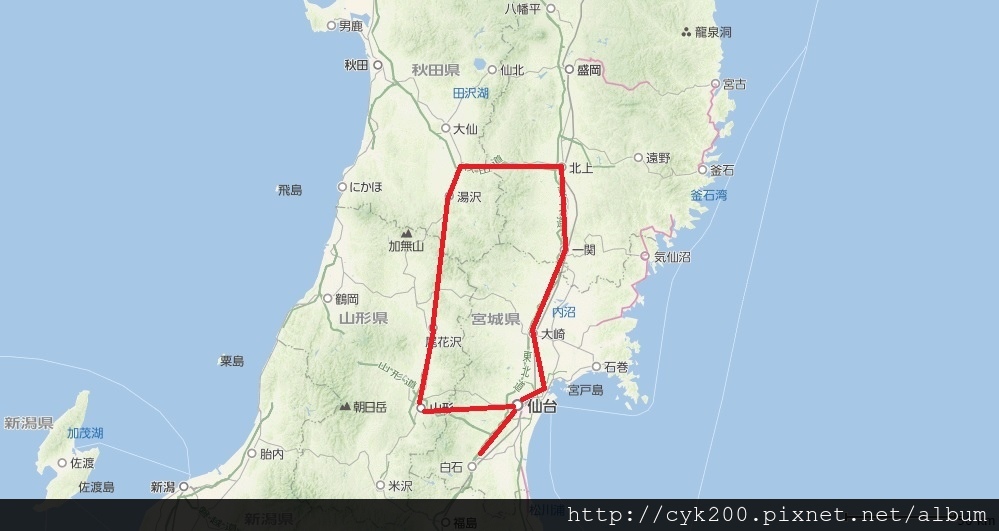 Route - 東北