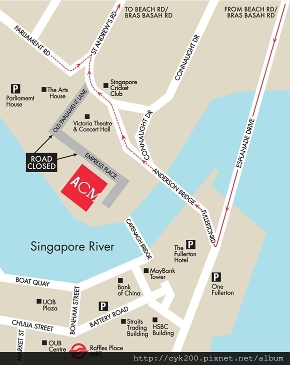 Singapore - Asian Civilisations Museum Map