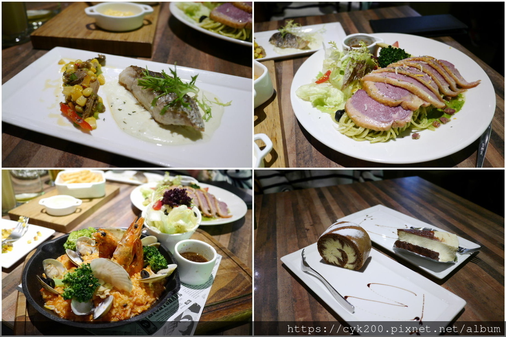 洋朵義式廚坊 微風松高店 聖誕海陸雙人饗宴 餐點.jpg