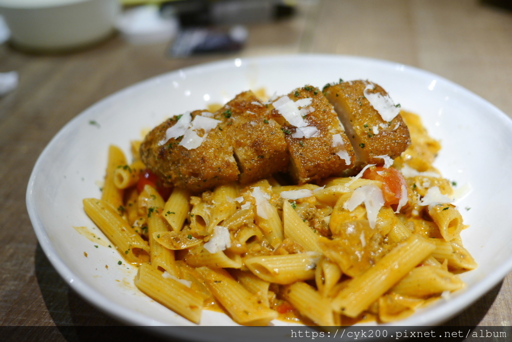 '21 04 03 _31 請請義大利餐廳慶城店 酥炸脆皮五花叉燒佐墨西哥煙燻辣椒筆管麵 NT298+10%.JPG '21 04 03 _31 請請義大利餐廳慶城店 酥炸脆皮五花叉燒佐墨西哥煙燻辣椒筆管麵 NT298+10%.JPG