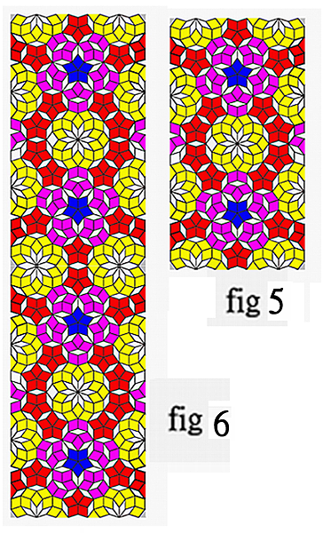 Four way symmetric  tiling and