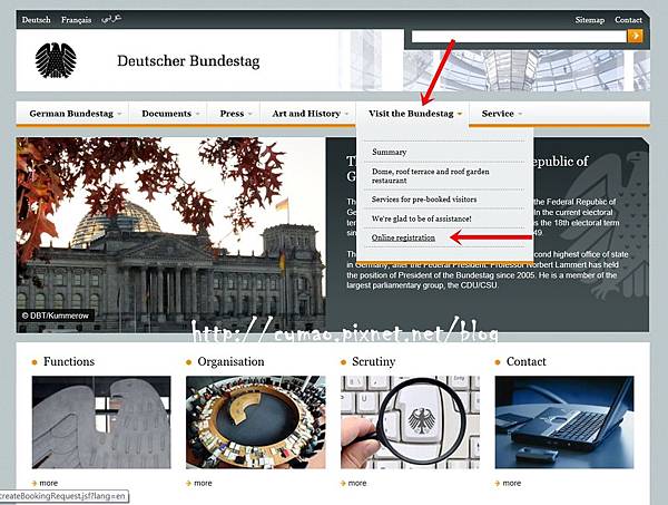 German Bundestag柏林國會大廈線上預約