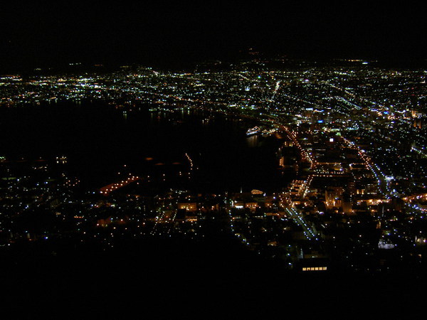 世界三大夜景之一的涵館山夜景