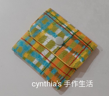 10cm秋色格紋雙層卡片收納錢包