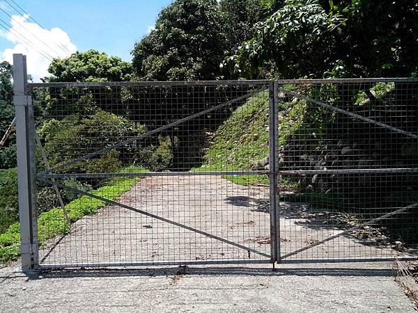 白冷圳過水吊橋附近道路盡頭