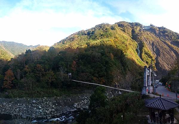 控溪吊橋周邊橫幅全景