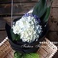 水藍繡球花束