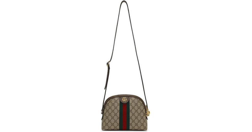 gucci-brown-Brown-Small-Gg-Supreme-Ophidia-Bag