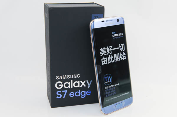 开箱Galaxy 三星精仿S7 edge 冰湖蓝-12