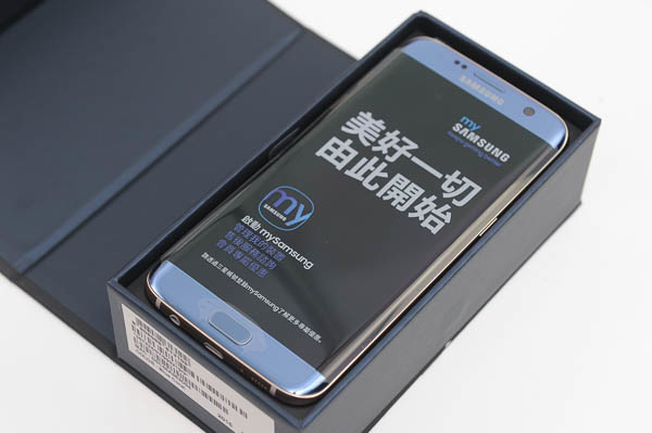 开箱Galaxy 三星精仿S7 edge 冰湖蓝-9