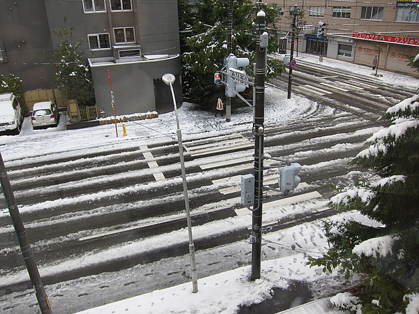 初雪隔天早上