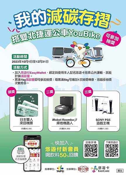 我的減碳存摺-月月抽機票 我的減碳存摺-月月抽機票