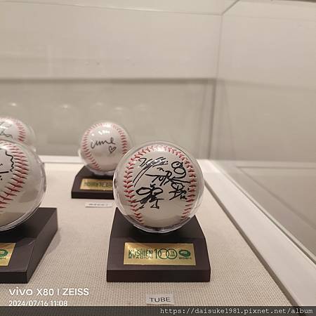甲子園歷史館TUBE簽名球 甲子園歷史館TUBE簽名球
