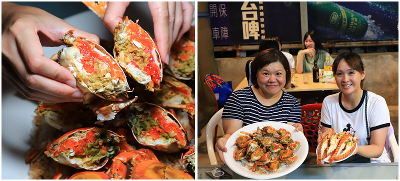 台南美食！府城騷烤家！超浮誇炭烤爆蛋紅蟳！獨特炭烤方式更美味