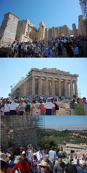 （2010.4希臘）雅典衛城人潮