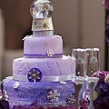 冬雪紫夢水晶球結婚蛋糕