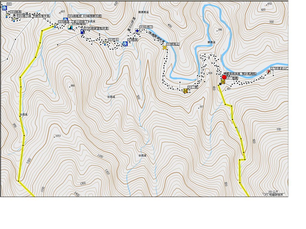 楠溪溯登飯包山_下溯合流溪_預計路線圖_上圖.jpg