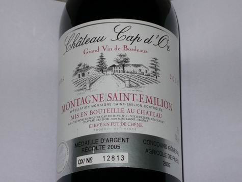 調整大小Chateau Cap D'or AOC Montagne Saint Emilion.JPG