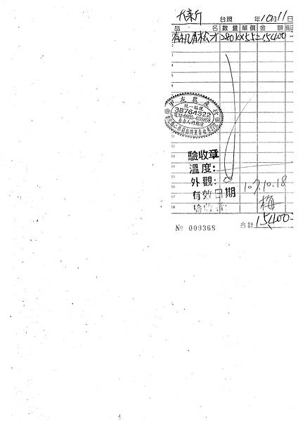 107年10月(2)有機蔬菜進貨單-大新.tif