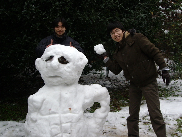 雪人與雪仗