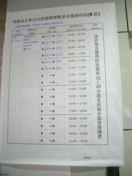 好像是給買高鐵預售票的人看的