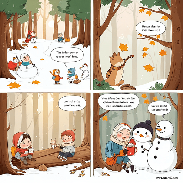 森林裡的冬日冒險