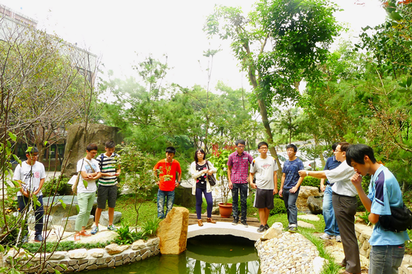 大葉大學將地下湧泉導入景觀花園,並開放供高中職學生到校觀摩.png