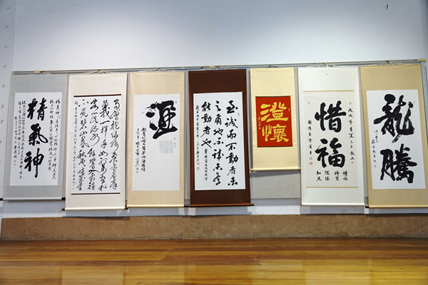 鹿江詩書畫學會「妙在用筆」聯展 貼近漢字變化感受文化薰陶2.png