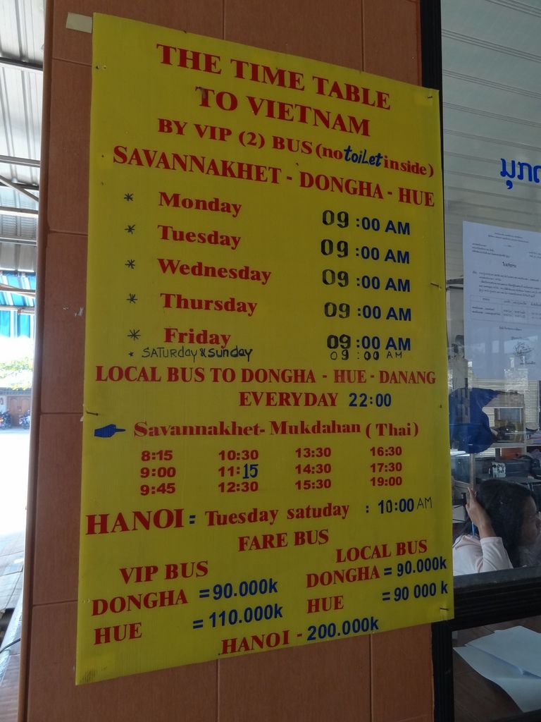 Savannakhet客運時間 Savannakhet客運時間