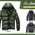 L-4XL Jeep男款冬天保暖棉衣外套1156黑色高級連帽羽絨服/防風外套登山外套保暖棉襖可脫卸帽