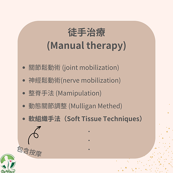 徒手治療？按摩？ 傻傻分不清楚？