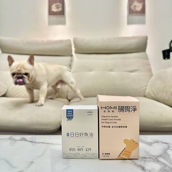 【開箱】HOMI毛與家｜不只益生菌！五行調養脾胃＋魚油全方位保養
