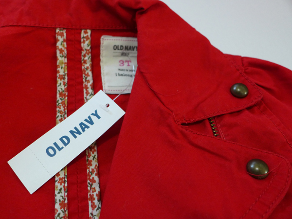 Old Navy 全新紅外套 3T- NT400