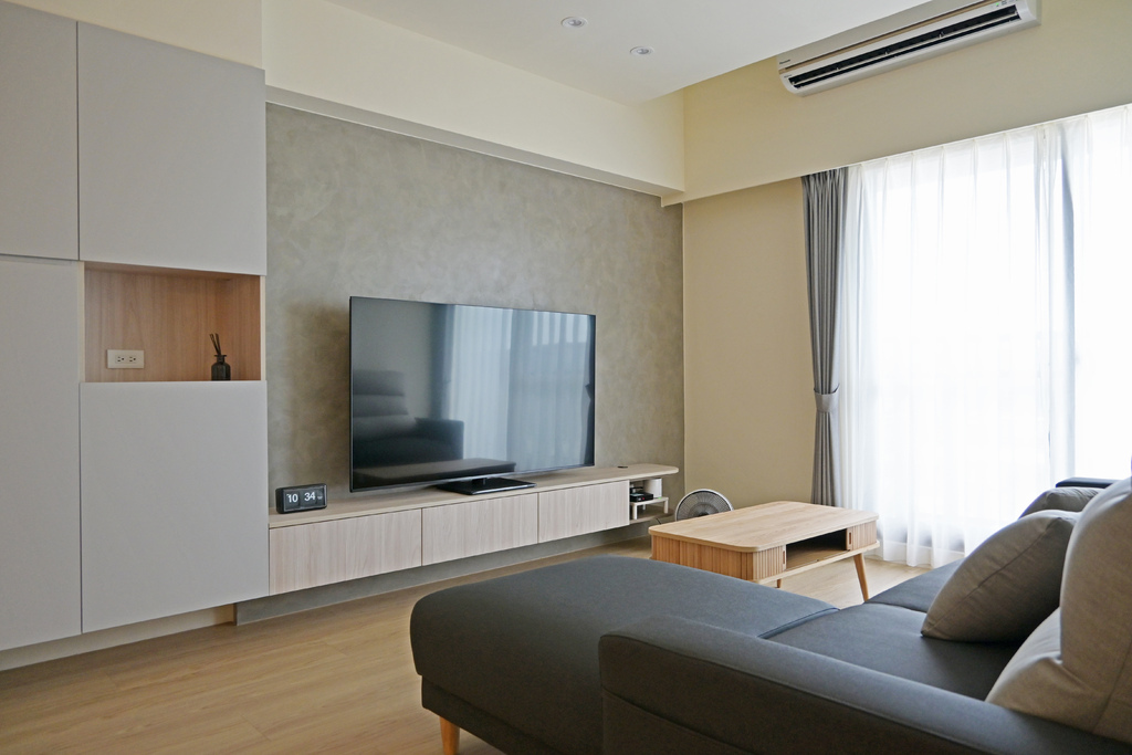 高雄室內設計推薦│日系簡約收納宅25坪3房│溫馨木質調與米色