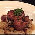 Juniper Crusted Bison with King Trumpet Mushrooms, Cipollini Onions and Wild Nettle Spatzle