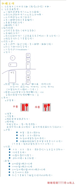 外場工作