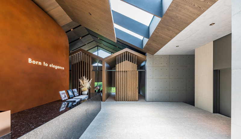 【松山】仿清水模接待中心超美！「將捷行書」均質48戶純住家