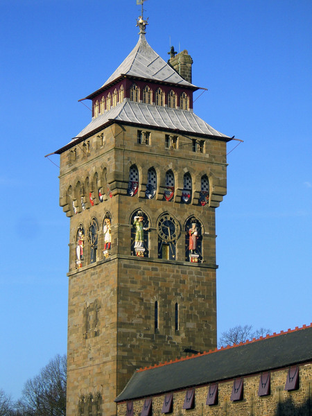 Cardiff Castle的塔.JPG