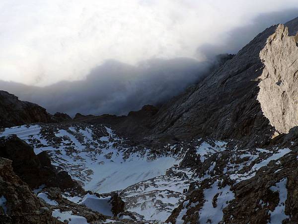 山上積雪