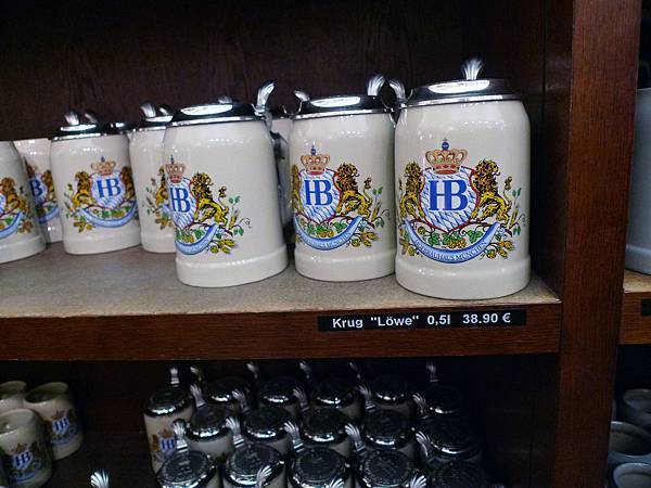 Hofbräuhaus的啤酒杯