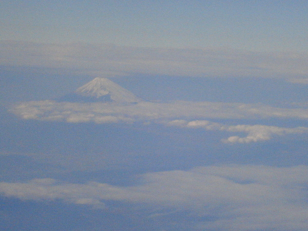 飛機上的富士山