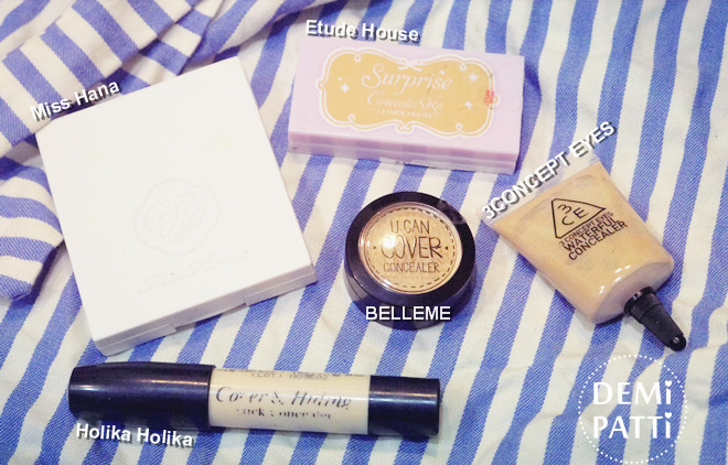 平價遮瑕評比_MissHana_EtudeHouse_3CE_Holika_BELLEME 平價遮瑕評比_MissHana_EtudeHouse_3CE_Holika_BELLEME