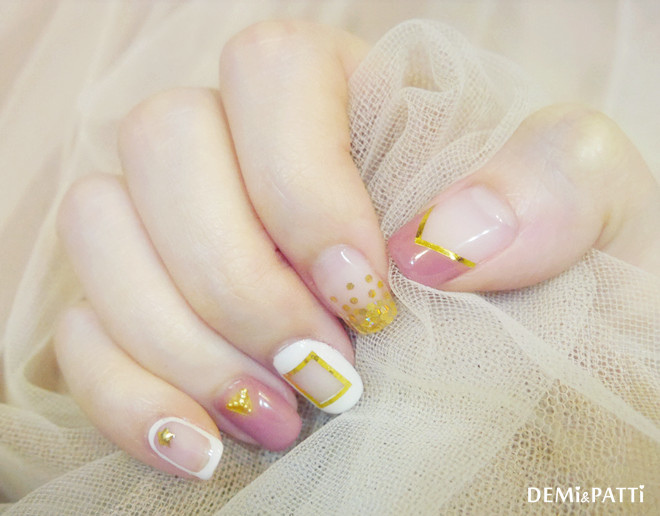 Han nail design 漢妮時尚美甲_時尚幾何秋冬小華麗風凝 ...