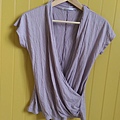 LATIV 灰紫色罩衫 (需內搭小可愛) size S