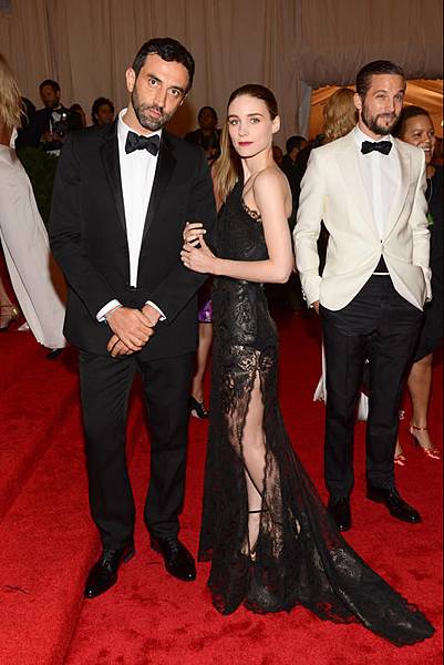 Rooney Mara in Givenchy with Riccardo Tisci (creative director of Givenchy)