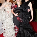 Sarah Burton (creative director of McQueen), Florence Welch, and Cate Blanchett in Alexander McQueen